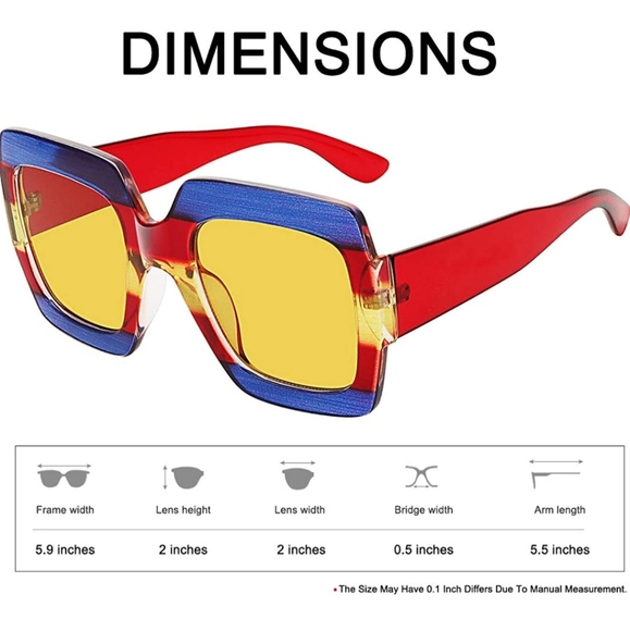 SQUARE COLORBLOCK 😎 SUNGLASSES - Picture 14 of 14